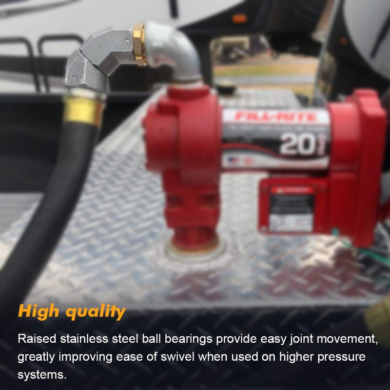 Apeixoto 3/4 Inch Fuel Swivel, Fuel Hose Swivel with 3/4'' NPT Connector Fuel Plane Swivel with 360 Roating Connector - Image 5
